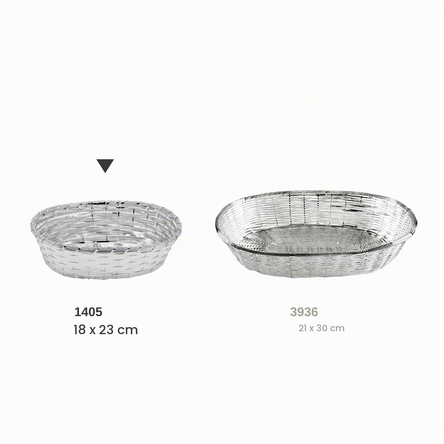 edzard-mista-basket-brotkorb-oval-versilbert-16x23-cm image 2