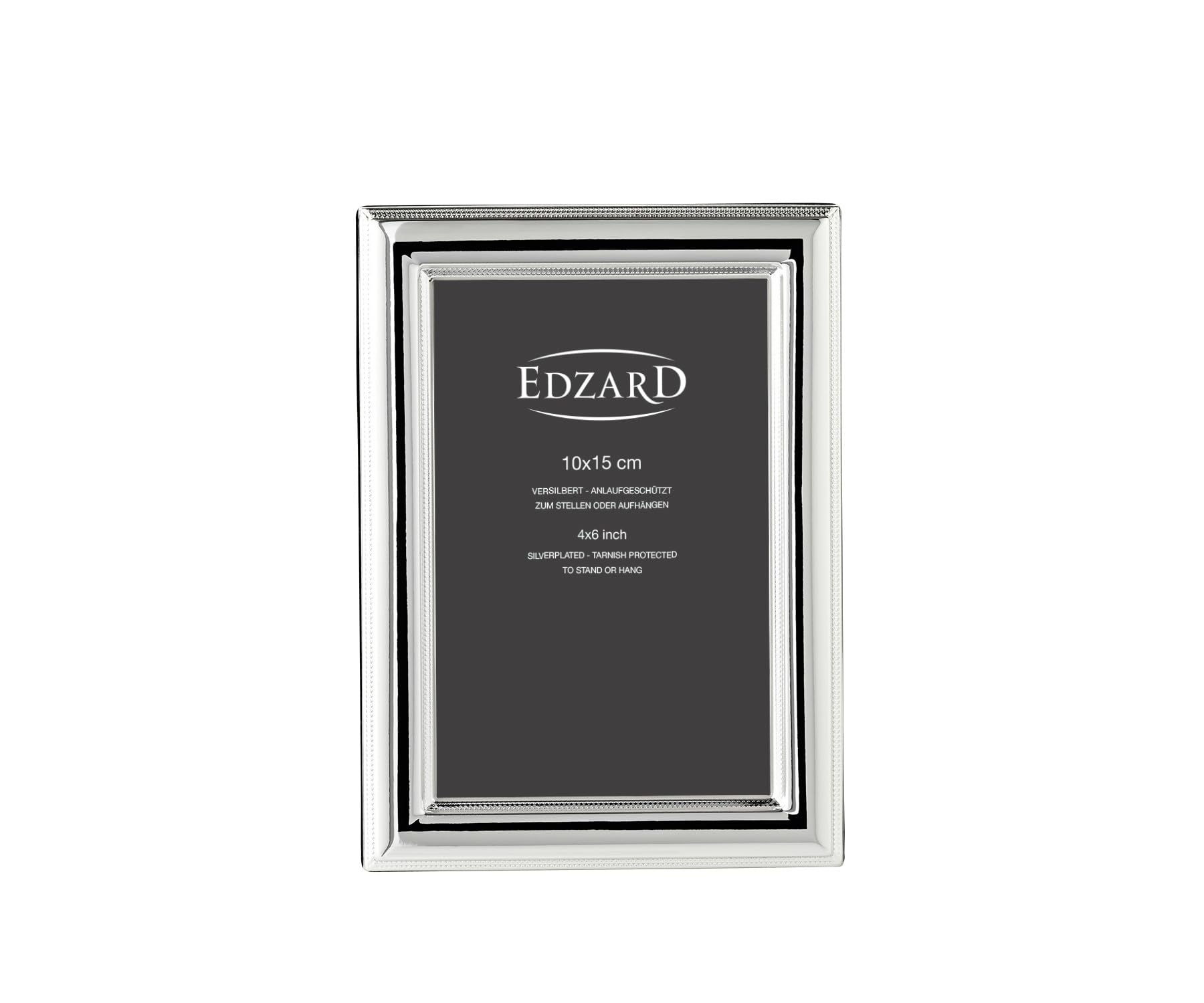 edzard-siena-bilderrahmen-10x15-cm-versilbert-perlenrand image 2