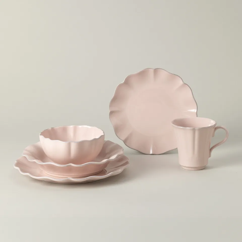 costa-nova-rosa-tafelservice-rosa-5-teilig-steingut image 1