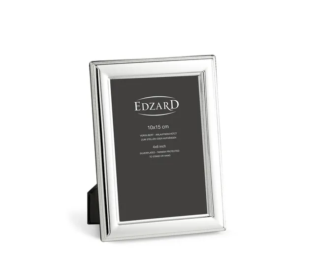edzard-siena-bilderrahmen-10x15-cm-versilbert-perlenrand image 1