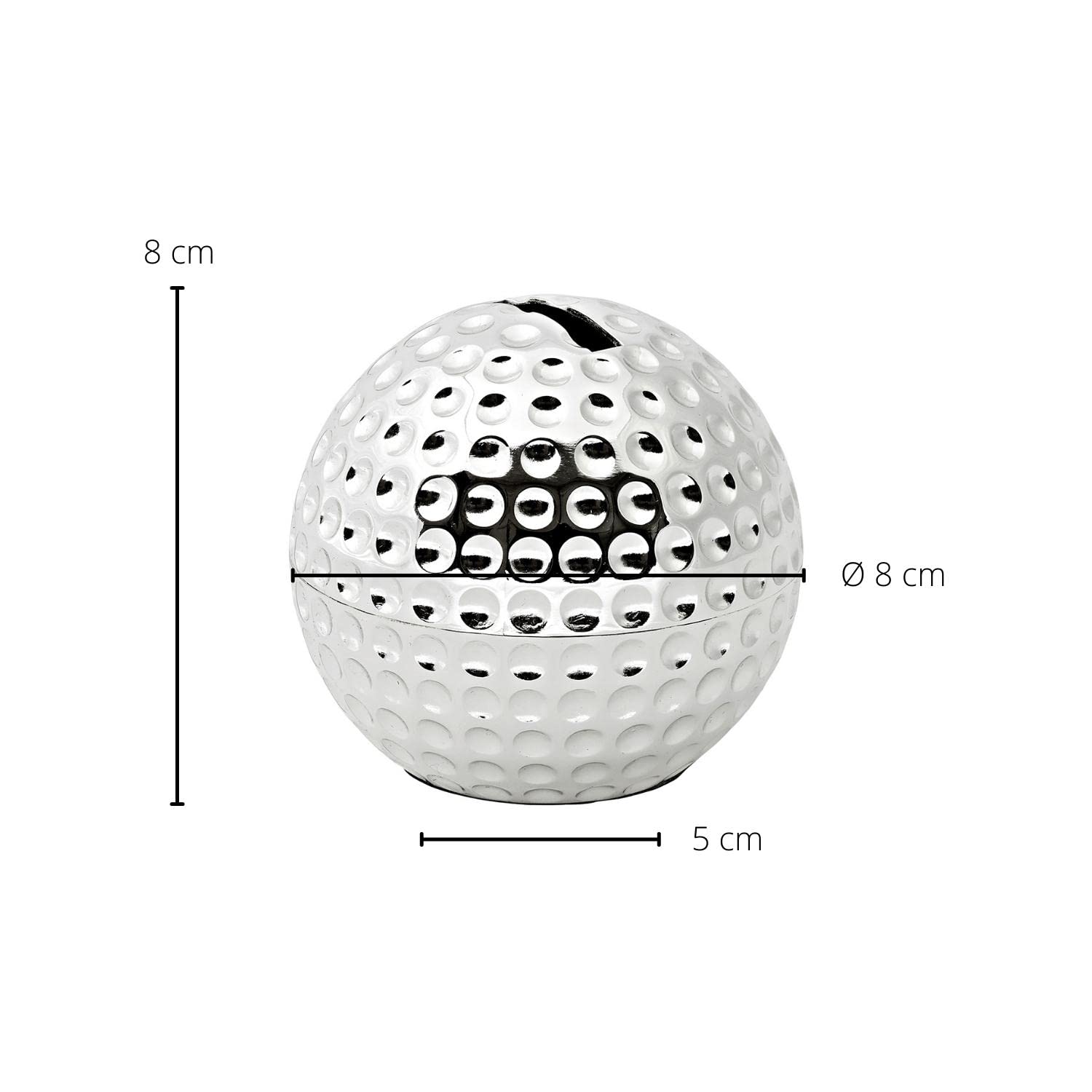 edzard-bert-spardose-golfball-8-cm-versilbert image 2