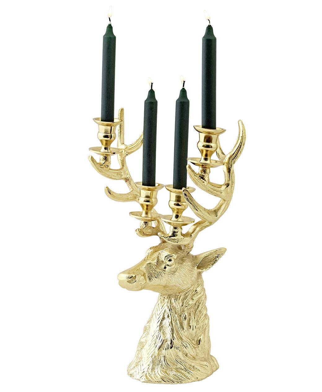 edzard-richard-kerzenleuchter-hirsch-gold-optik-43-cm image 1