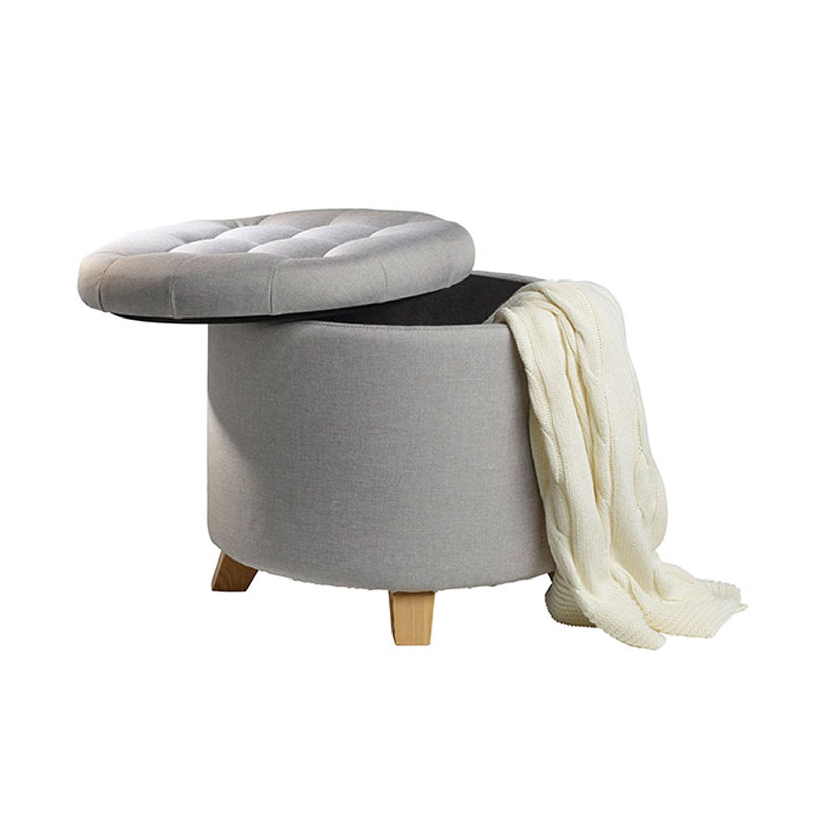 echtwerk-mary-sitzhocker-grau-fu-hocker-mit-stauraum-stoff image 2