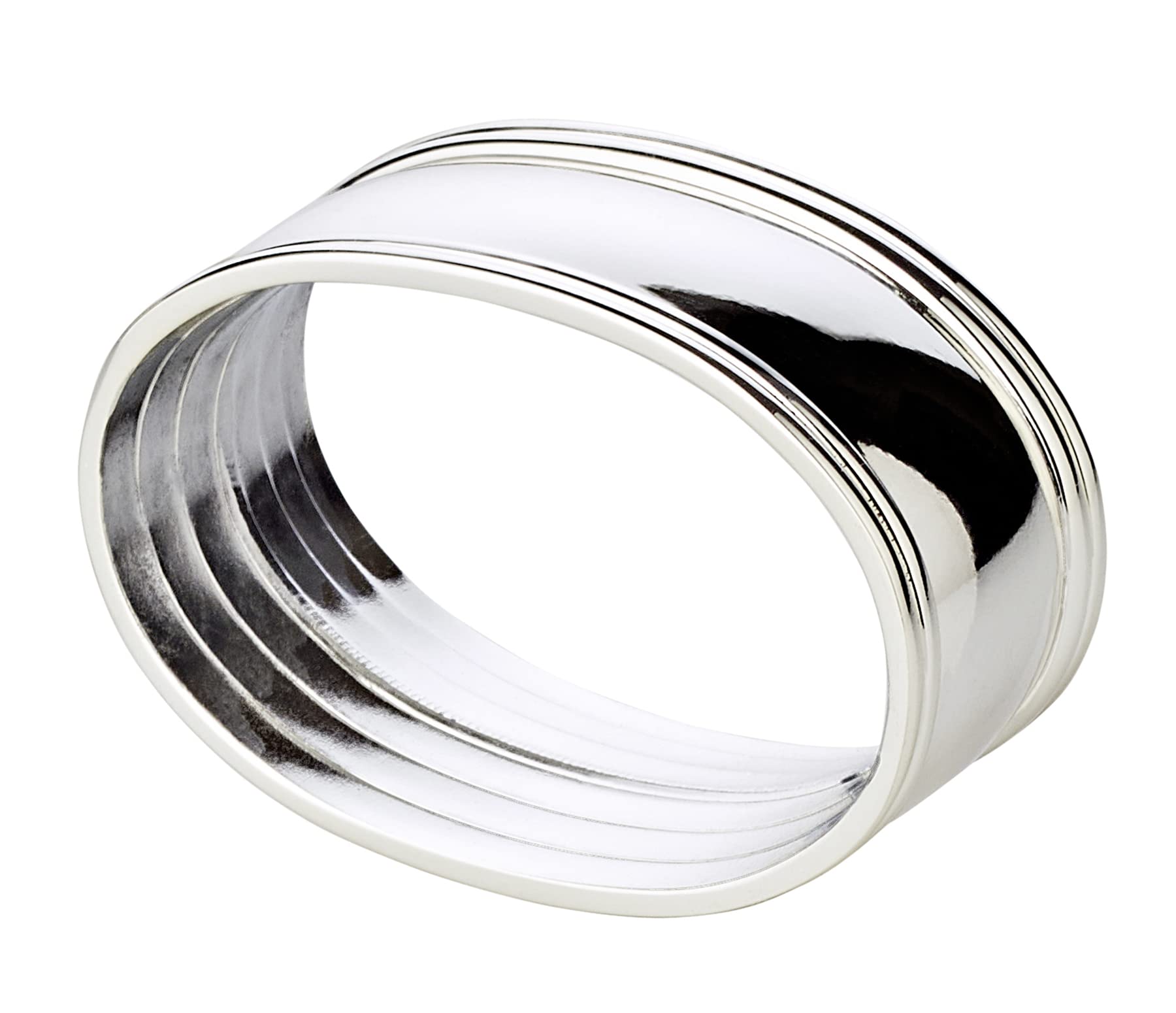 edzard-faden-serviettenringe-4er-set-versilbert-6-cm image 2