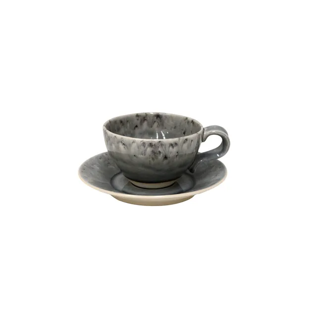 costa-nova-madeira-teetasse-mit-untertasse-grau-steingut image 1