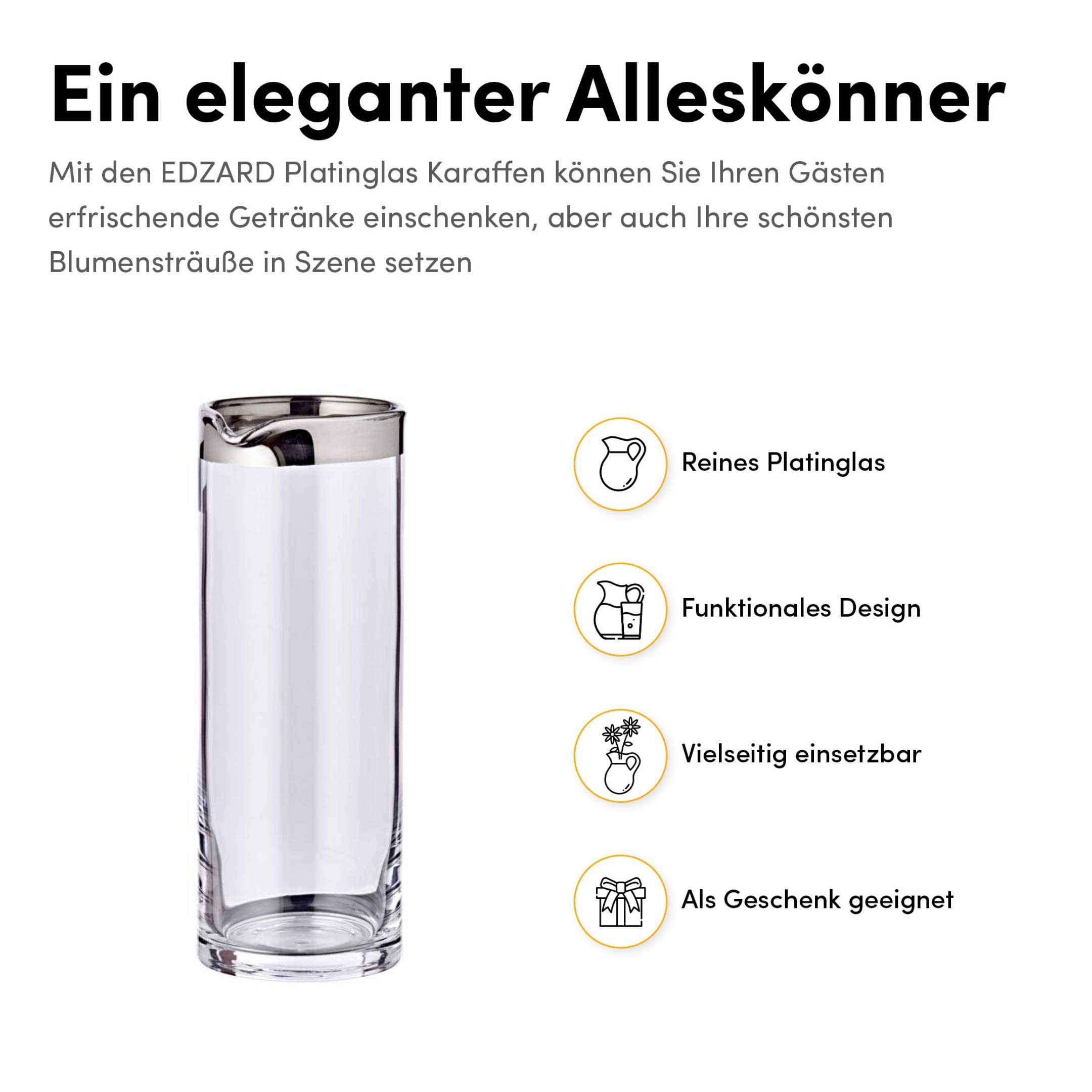 edzard-olivia-anis-krug-karaffe-0-75-l-kristall-platinrand image 2
