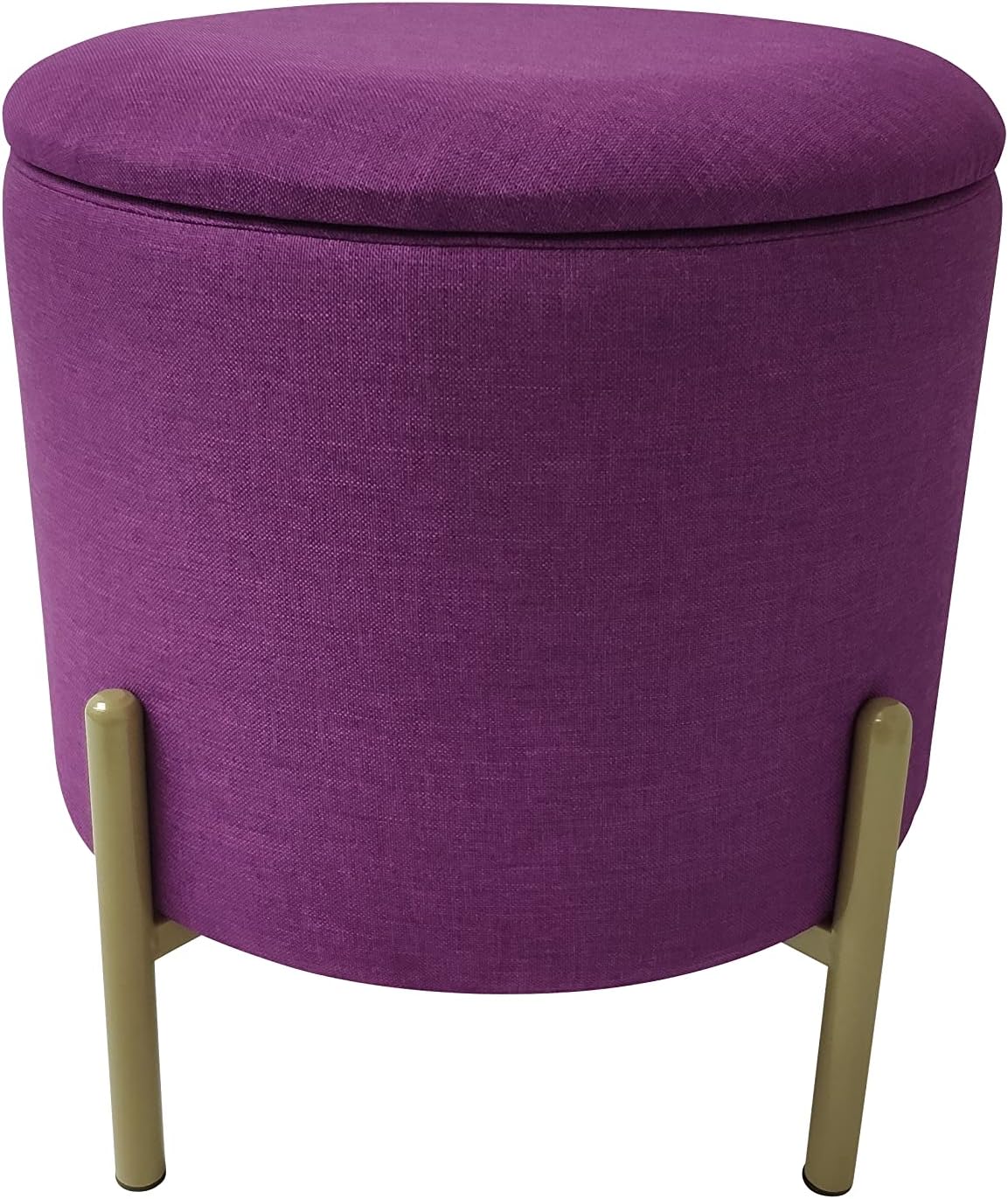 echtwerk-logan-sitzhocker-leinen-stauraum-hocker-beere-rund image 2