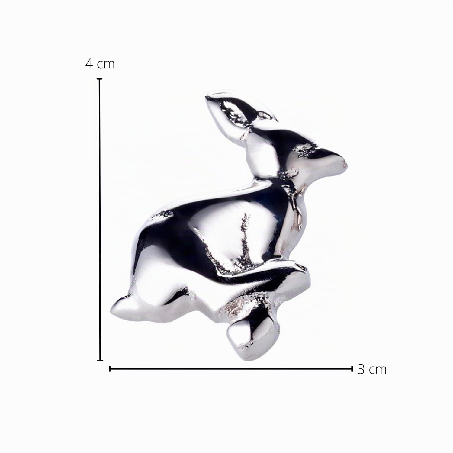 edzard-kingston-kerzenstecker-hase-silber-4er-set-4-cm image 3
