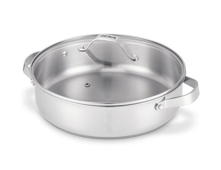 beka-cicla-schmorpfanne-edelstahl-28-cm-chrome-recycelt image 1