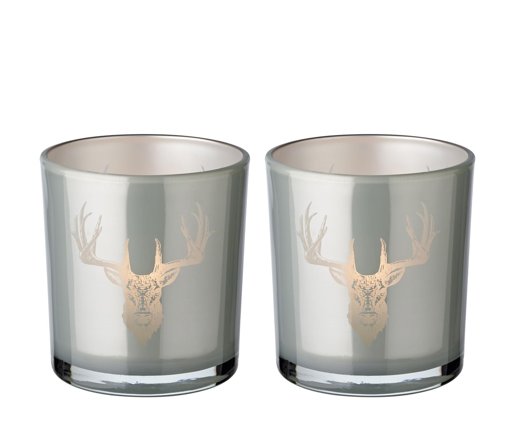 edzard-fancy-teelichtglas-hirschkopf-grau-2er-set-8-cm image 1