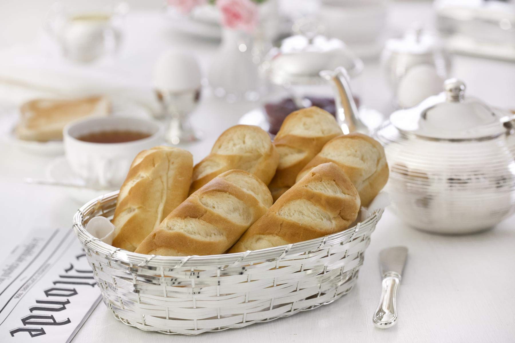edzard-mista-basket-brotkorb-oval-versilbert-16x23-cm image 3