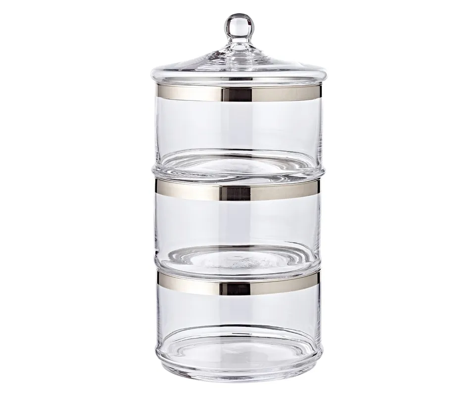edzard-mista-glasdose-vigo-3-st-ckig-kristallglas-platin image 1