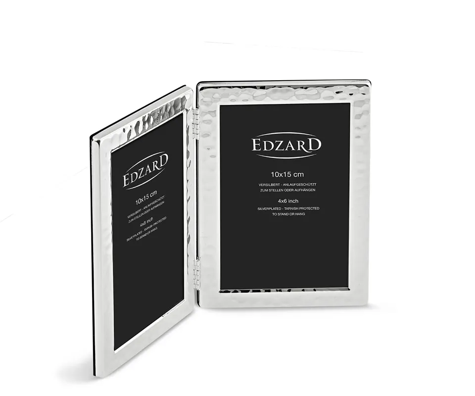 edzard-pavia-doppel-bilderrahmen-2x-10x15-versilbert-geh-mmert image 1