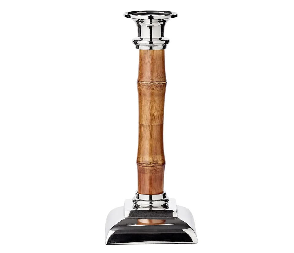 edzard-holm-kerzenst-nder-bambus-edelstahl-24-cm image 1