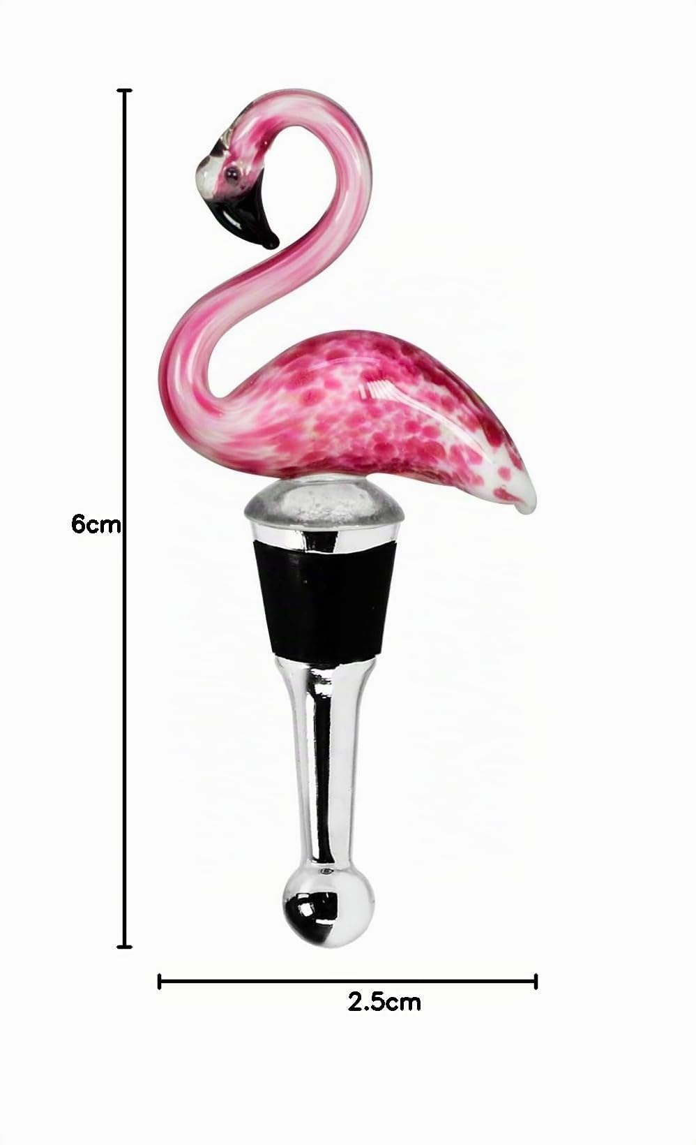edzard-flamingo-flaschenverschluss-glas-13-cm-handarbeit image 6