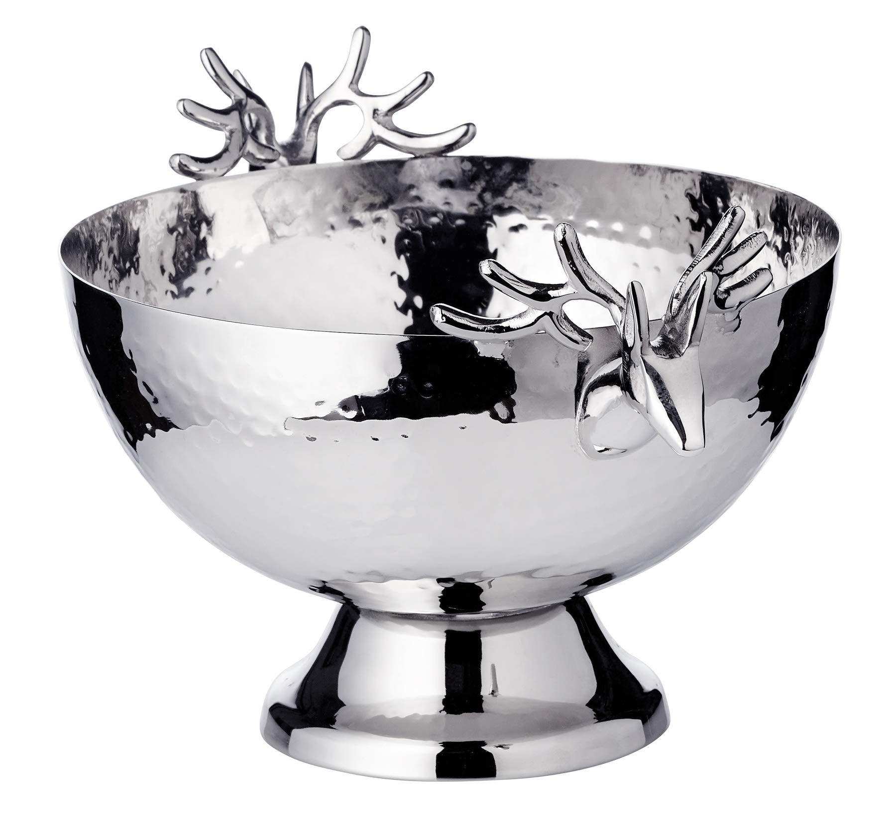 edzard-hirsch-john-schale-22-cm-silber-geh-mmert image 2