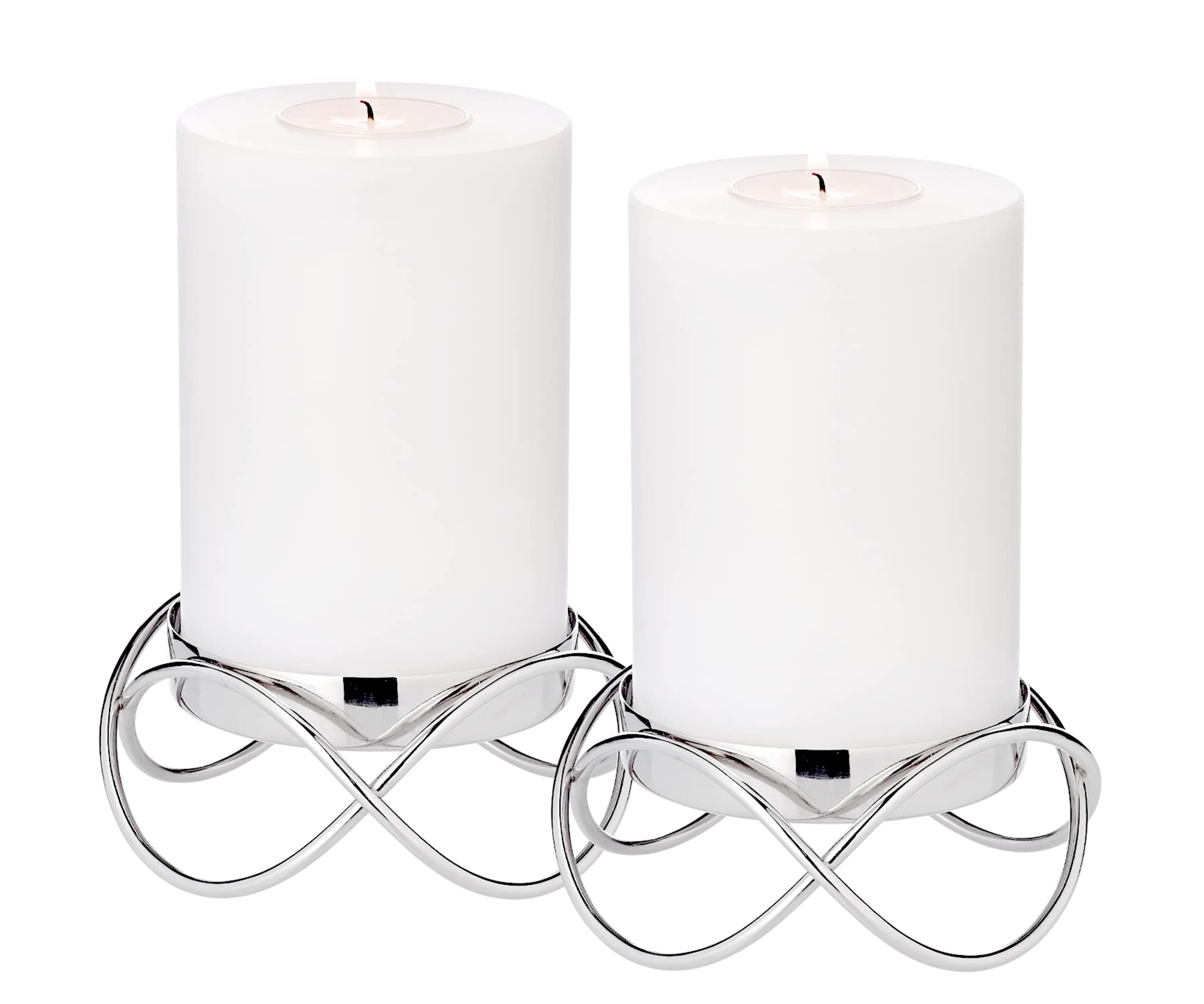 edzard-bastia-kerzenhalter-2er-set-edelstahl-13-cm image 1