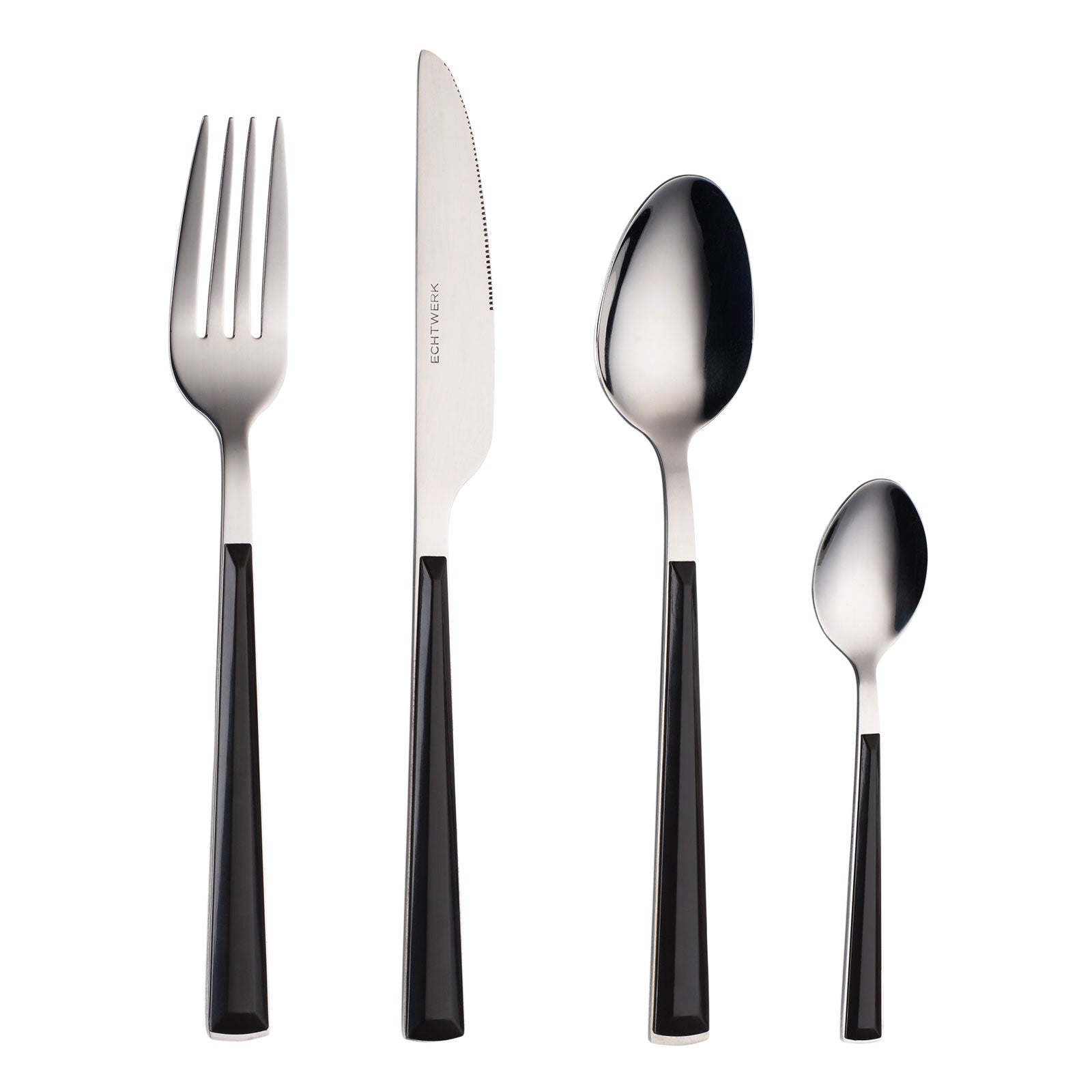 echtwerk-basic-besteck-set-24-tlg-schwarz-kunststoffgriff image 8