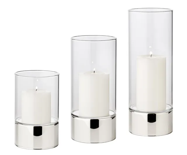 edzard-granada-windlicht-3er-set-glas-silberoptik image 1