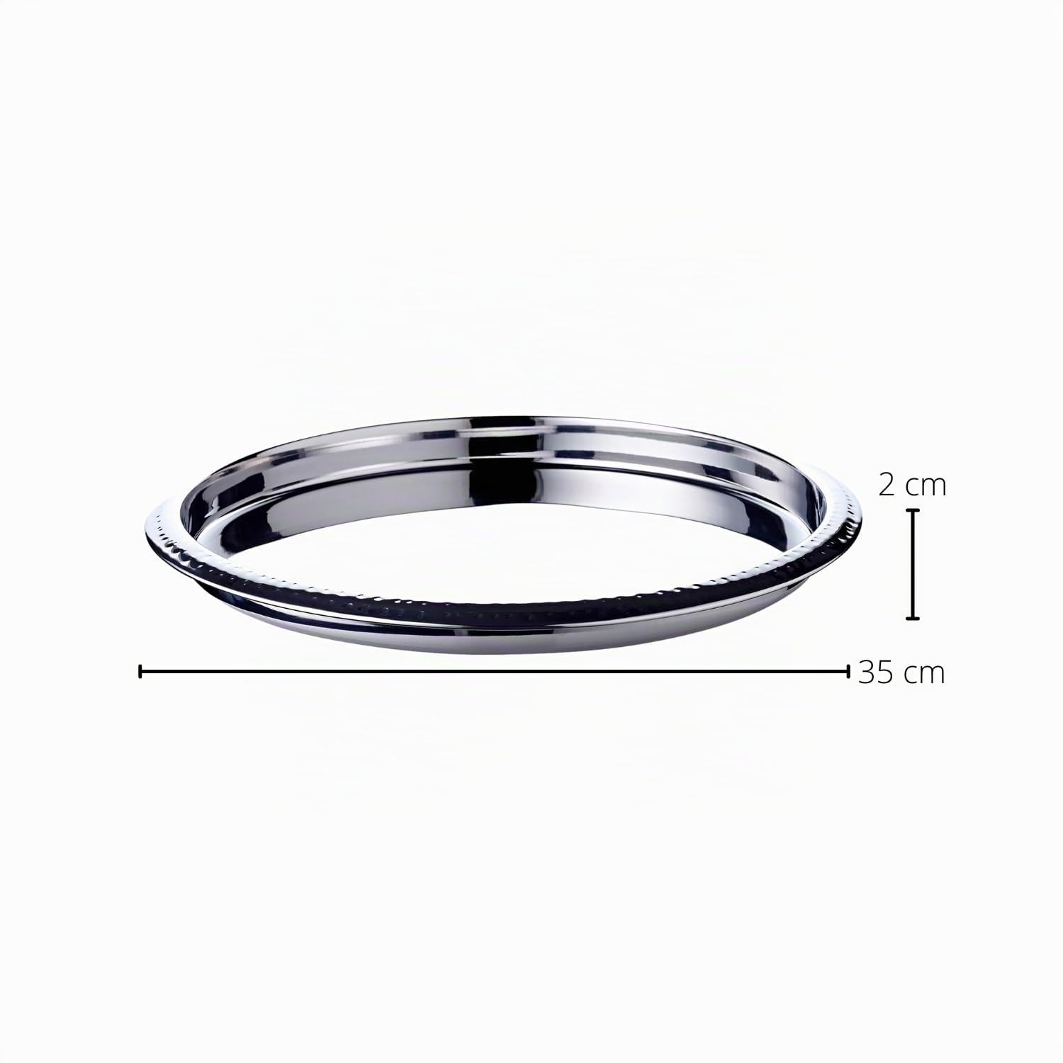 edzard-porto-tablett-orlando-rund-edelstahl-35-cm image 2