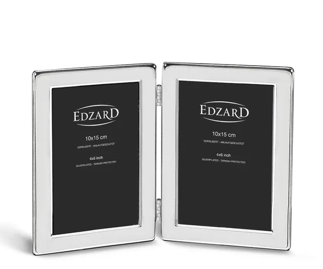 edzard-salerno-doppel-bilderrahmen-2x10x15-versilbert image 1