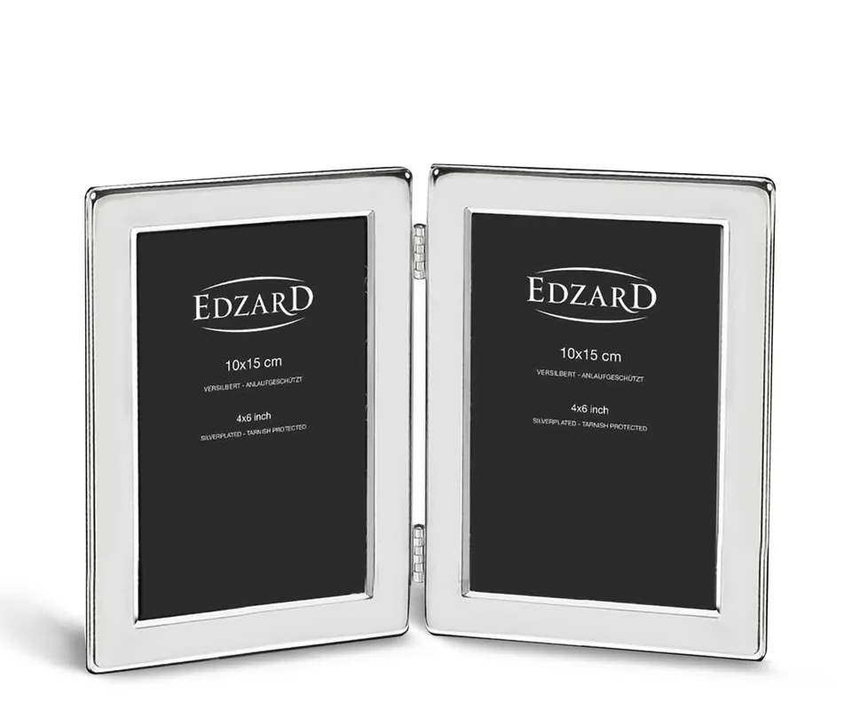 edzard-salerno-doppel-bilderrahmen-2x10x15-versilbert image 1