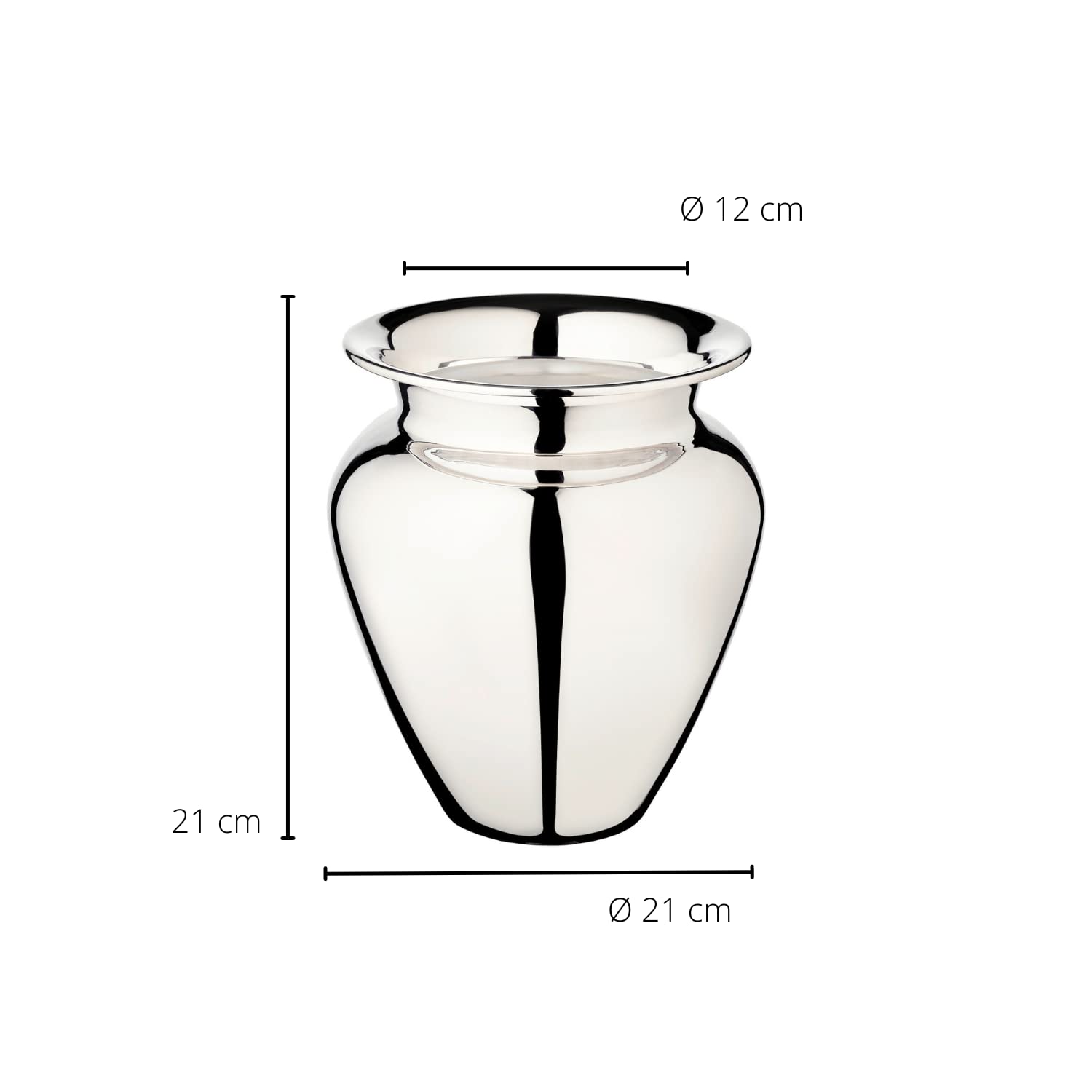 edzard-antonia-vase-schwerversilbert-21-cm-konisch image 2