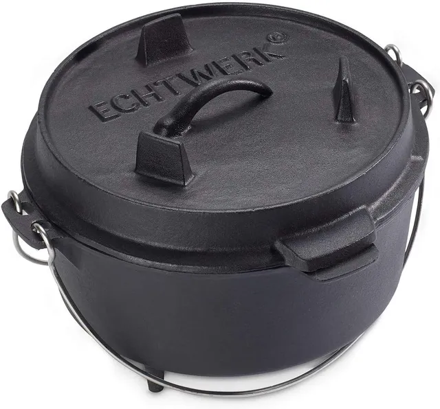 echtwerk-dutch-oven-4-9-l-gusseisen-feuertopf-grill image 1