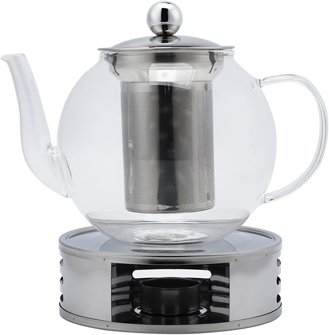 echtwerk-kaffee-teewelt-teekanne-glas-silber-mit-sieb image 2