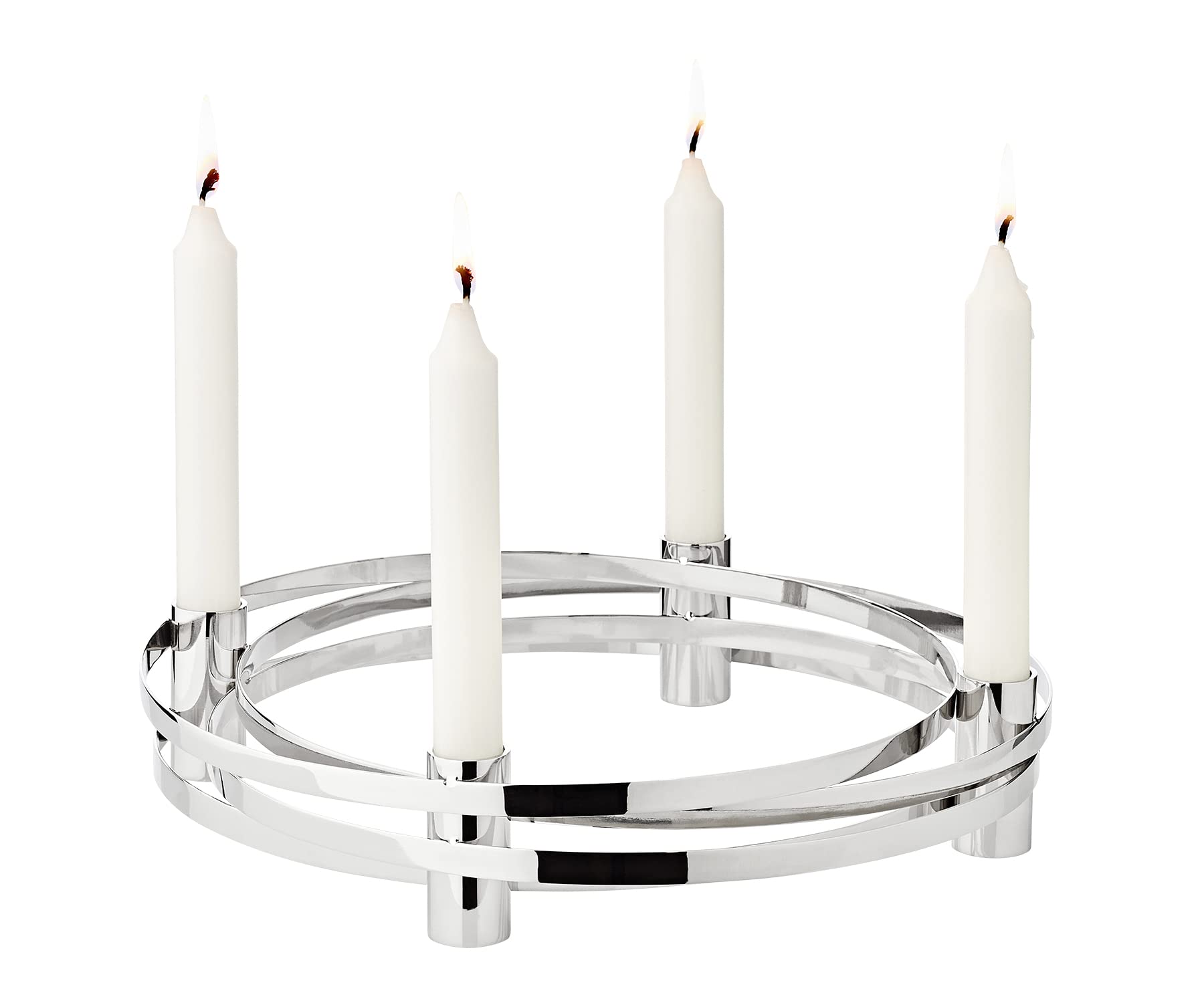 edzard-avia-adventskranz-edelstahl-silber-30-cm image 1
