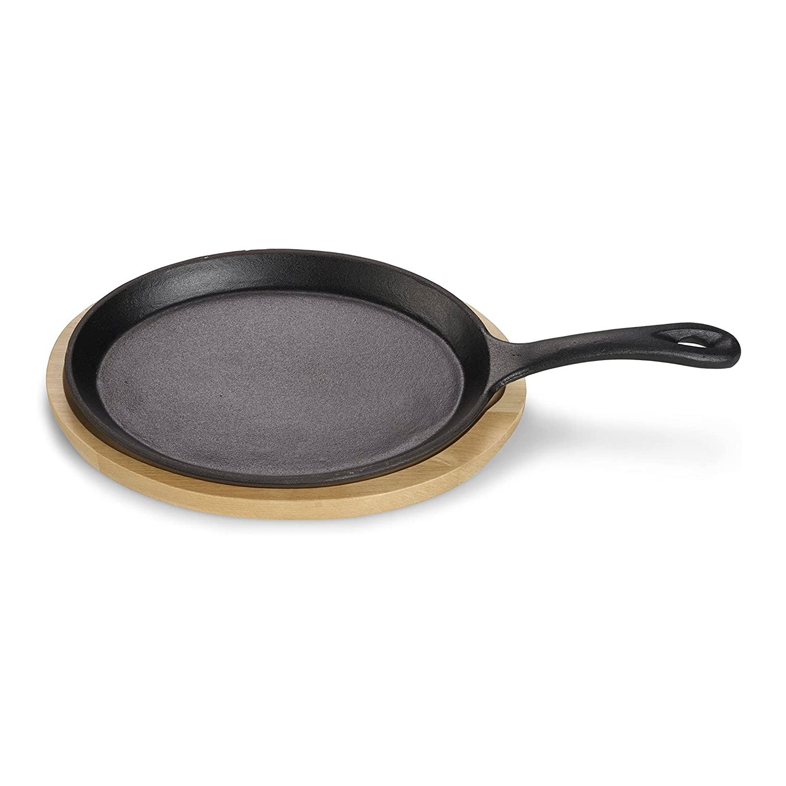echtwerk-bbq-kochen-servierpfanne-gusseisen-18-5-cm-1-tlg-mit-brett image 1