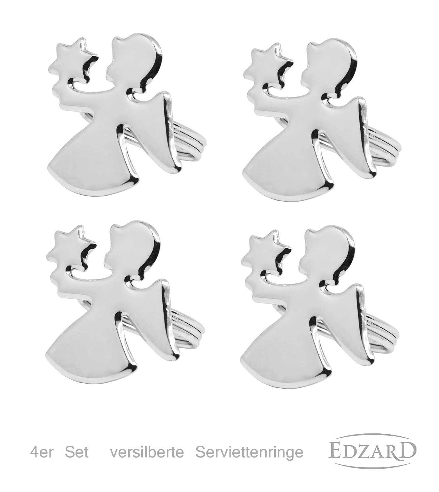 edzard-madrid-serviettenring-engel-4er-set-versilbert-5cm image 4