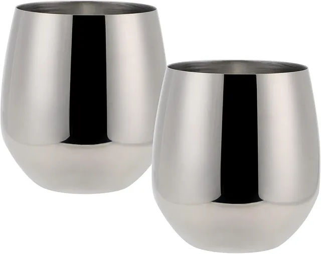 echtwerk-wine-weingl-ser-set-2-tlg-edelstahl-500-ml-silber image 1