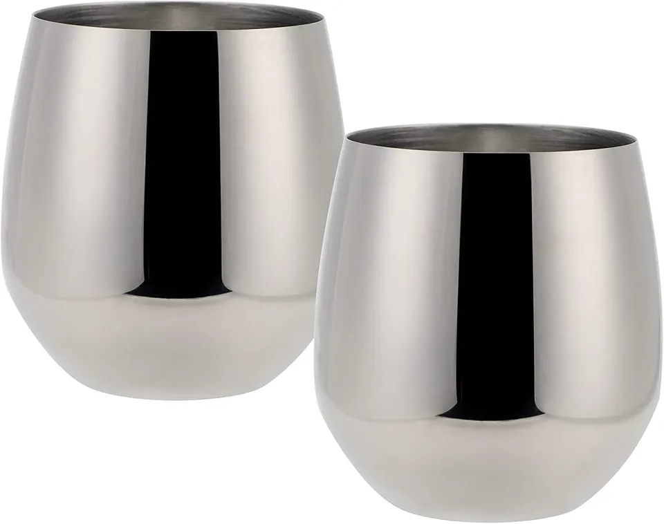 echtwerk-wine-weingl-ser-set-2-tlg-edelstahl-500-ml-silber image 1