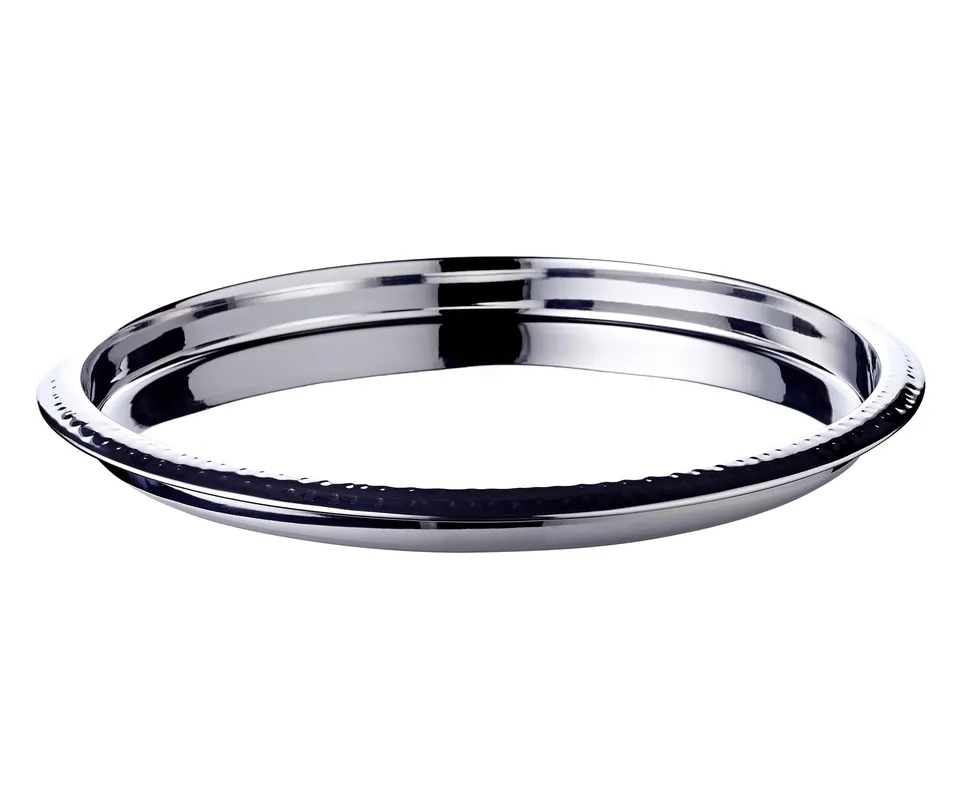 edzard-porto-tablett-orlando-rund-edelstahl-35-cm image 1