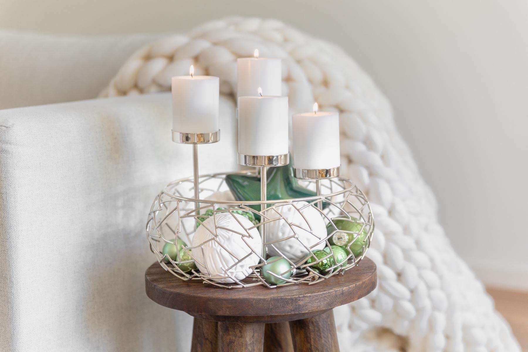 edzard-milano-adventskranz-edelstahl-30-cm-silber image 5