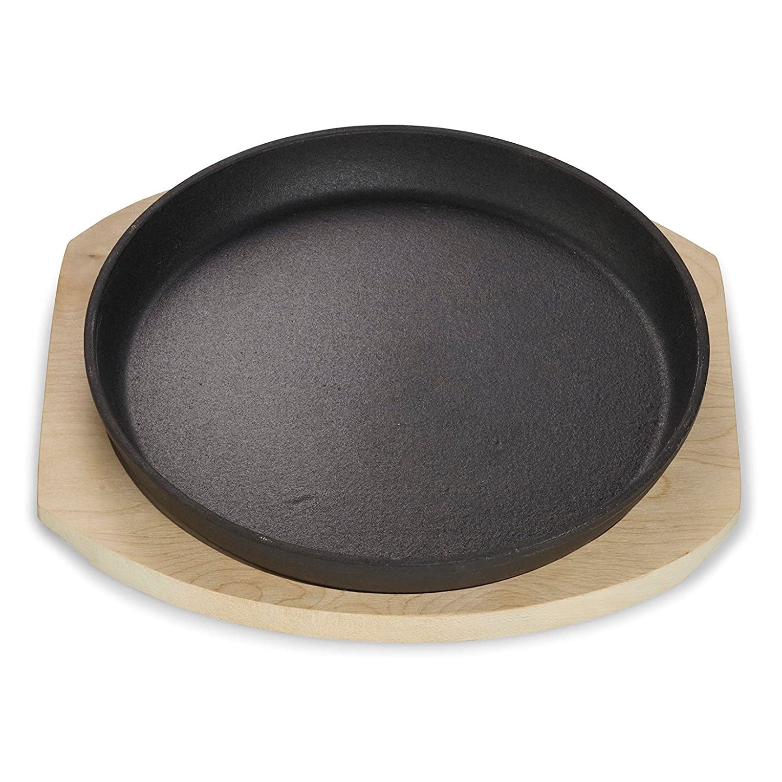 echtwerk-bbq-servierpfanne-gusseisen-25cm-1-tlg-mit-brett image 2