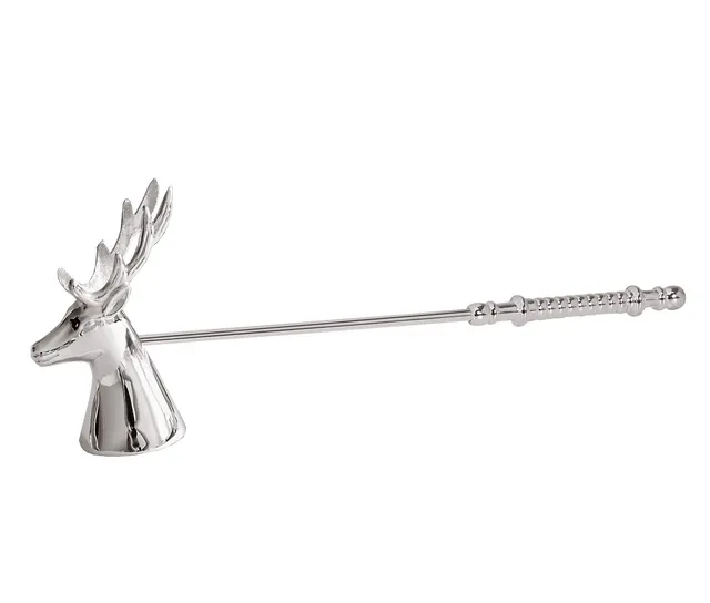 edzard-hirsch-kerzenl-scher-26-cm-versilbert image 1