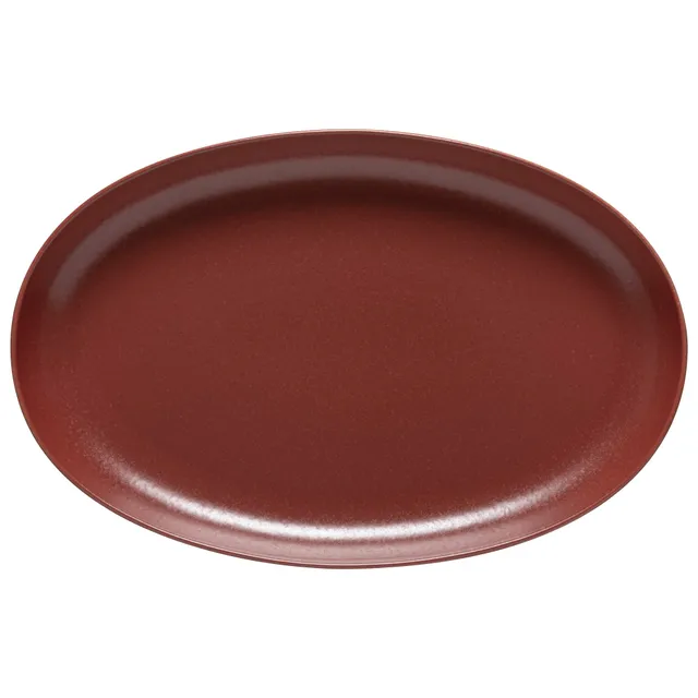 costa-nova-pacifica-servierplatte-oval-cayenne-rot-steinzeug image 1