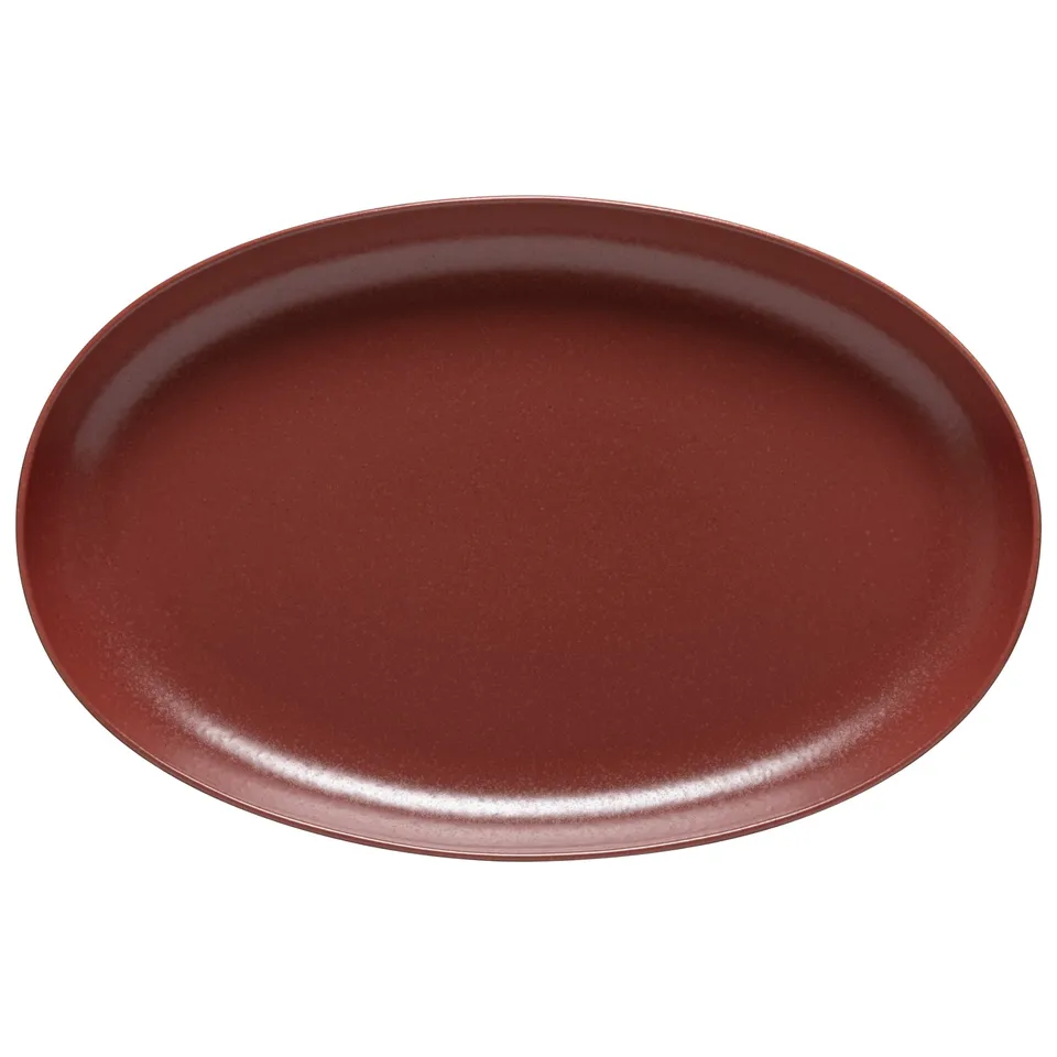 costa-nova-pacifica-servierplatte-oval-cayenne-rot-steinzeug image 1