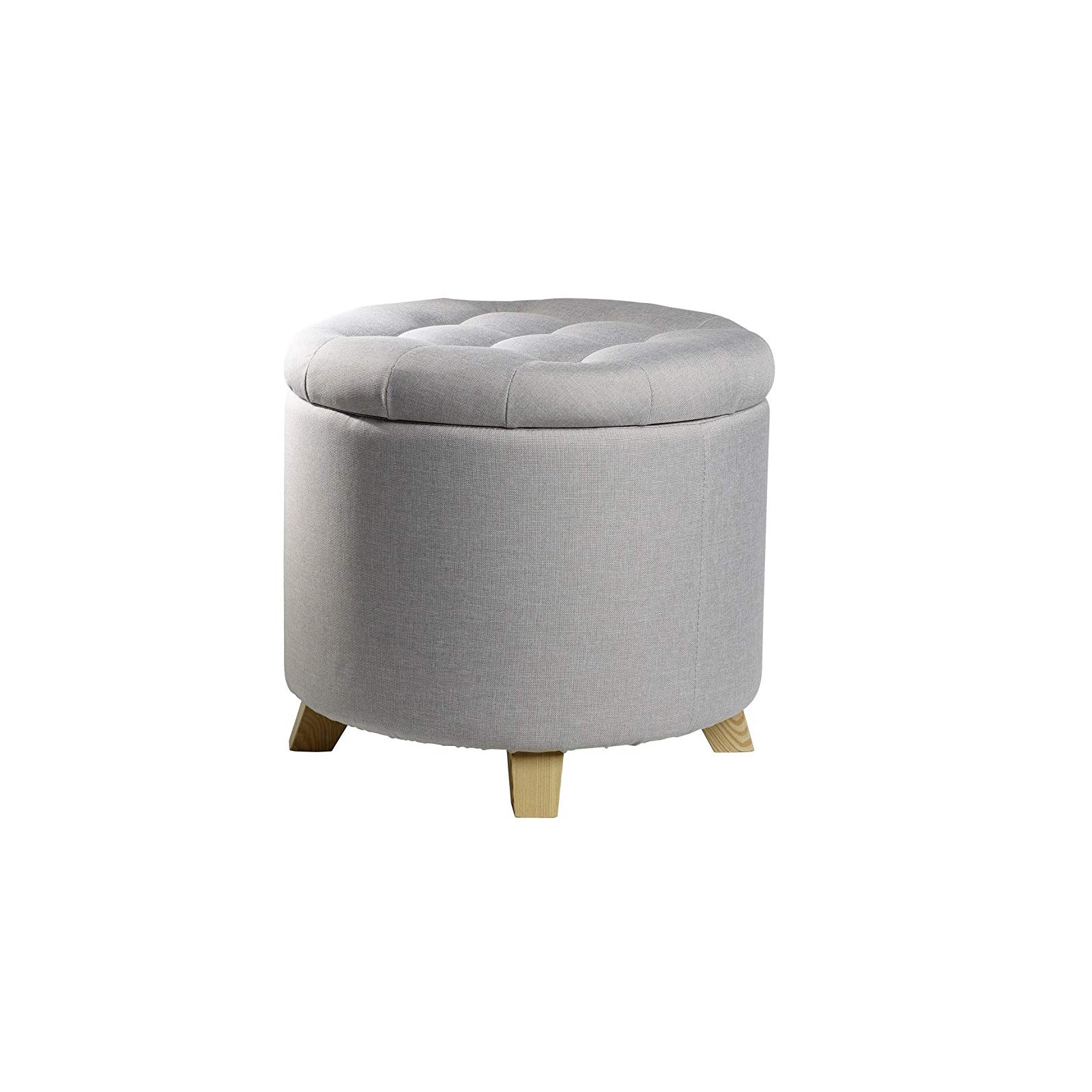 echtwerk-mary-sitzhocker-grau-fu-hocker-mit-stauraum-stoff image 1