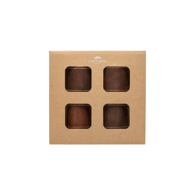 costa-nova-leather-collection-serviettenringe-leder-braun-4er image 1