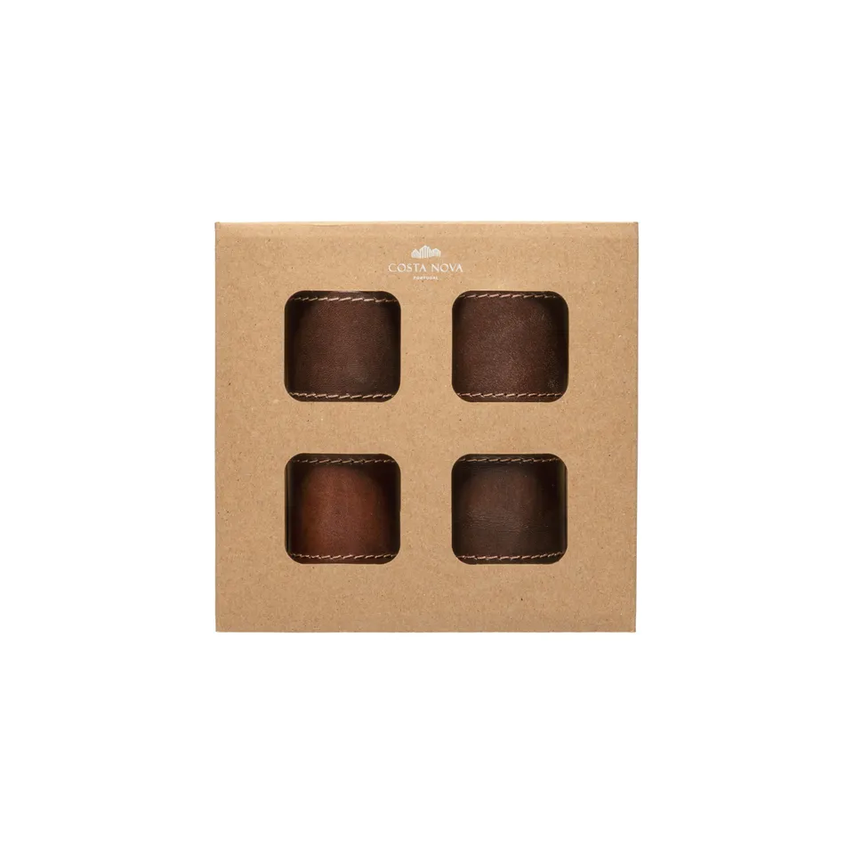 costa-nova-leather-collection-serviettenringe-leder-braun-4er image 1