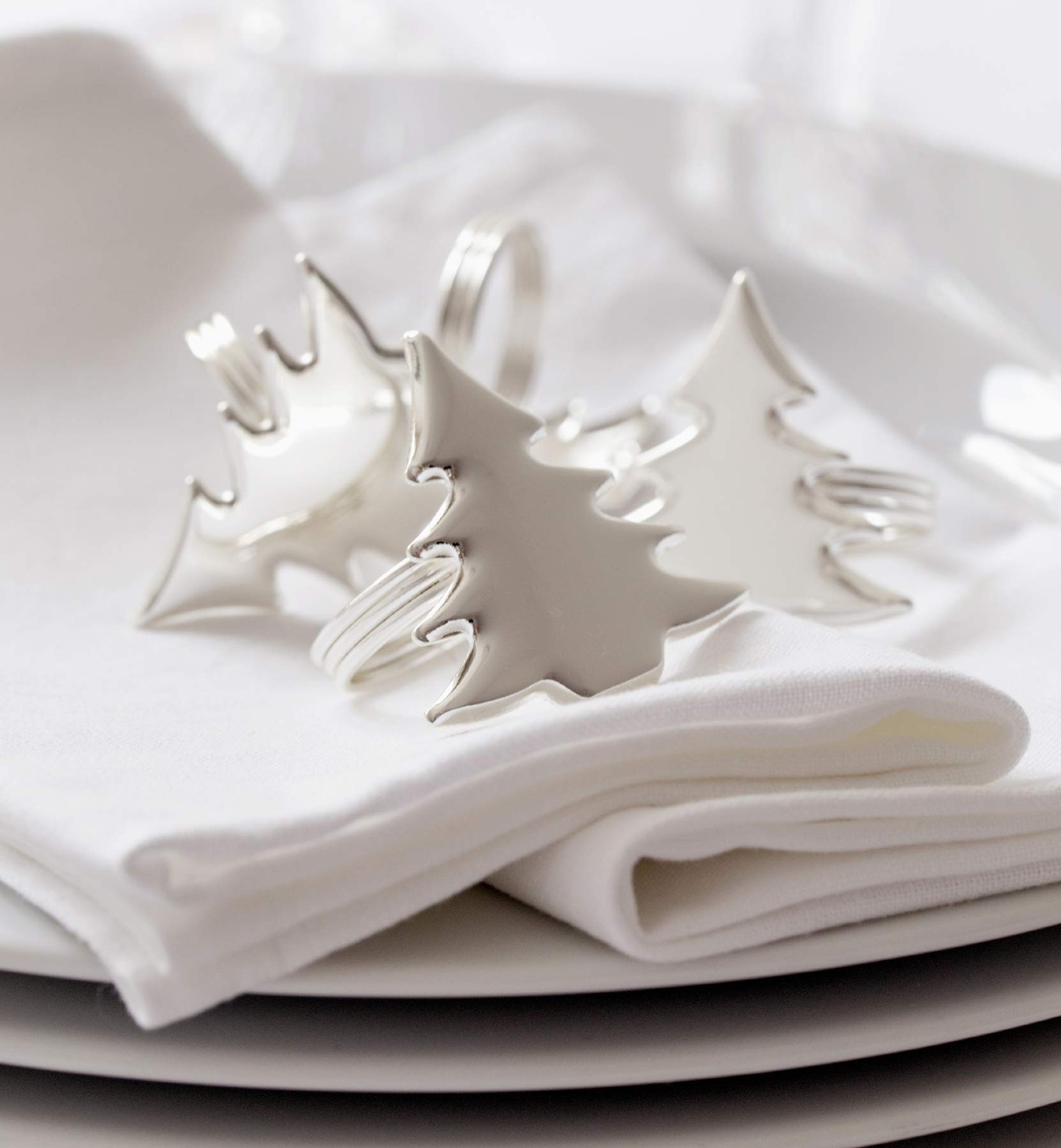 edzard-madrid-serviettenring-tannenbaum-4er-set-silber image 3