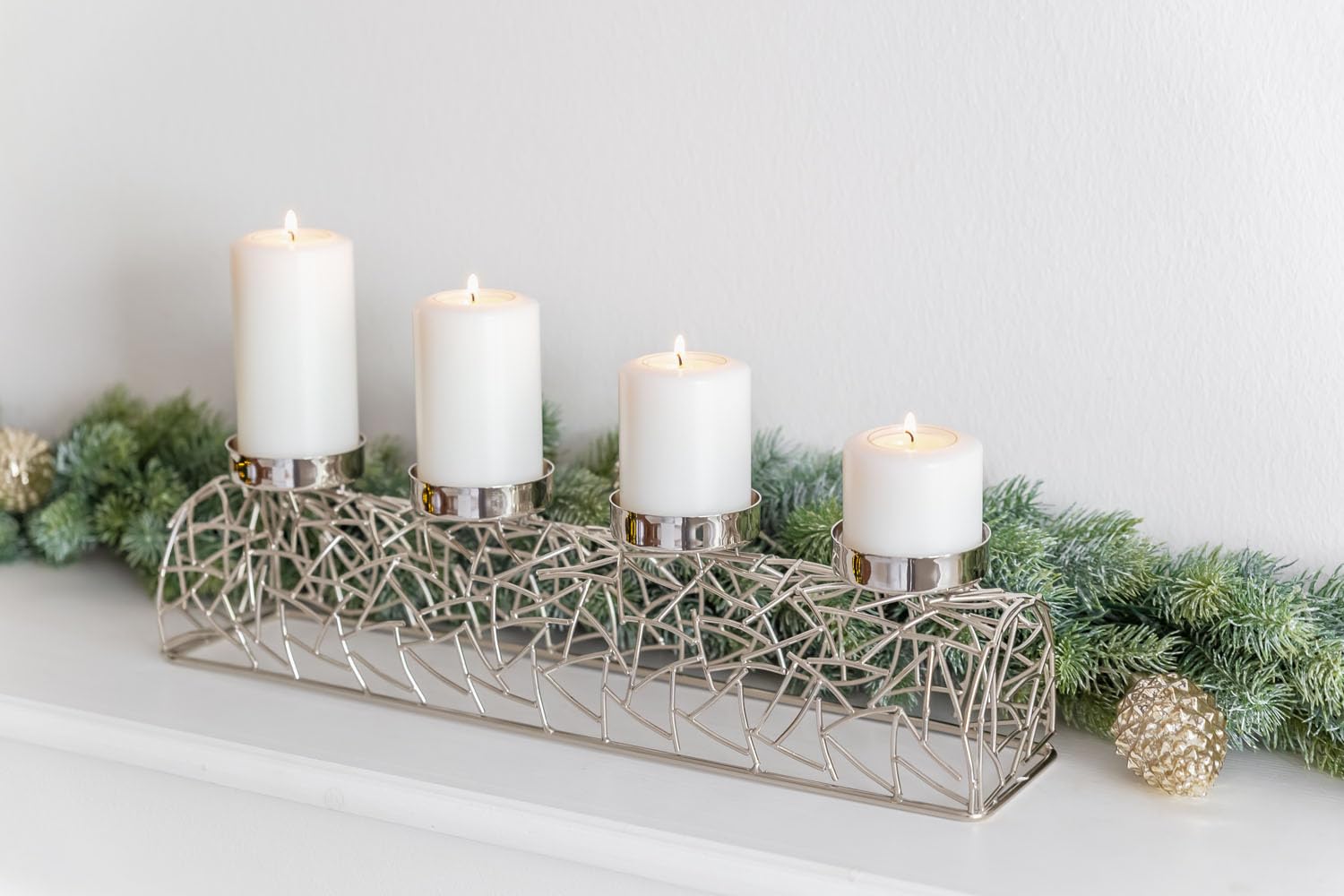 edzard-milano-adventskerzenhalter-44-cm-silber-vernickelt image 3