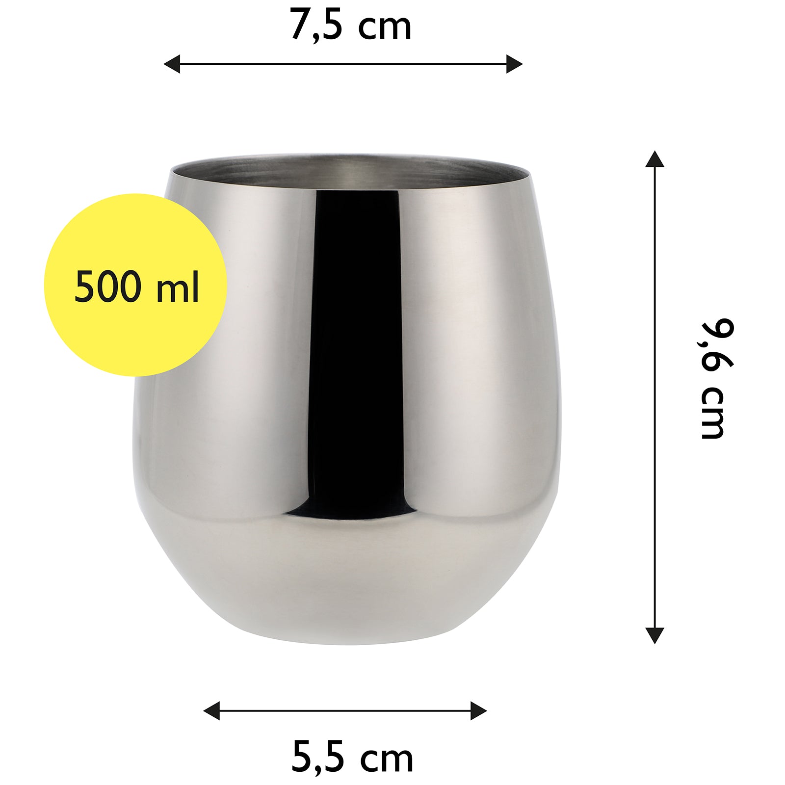 echtwerk-wine-weingl-ser-set-6tlg-500ml-silber-edelstahl image 5