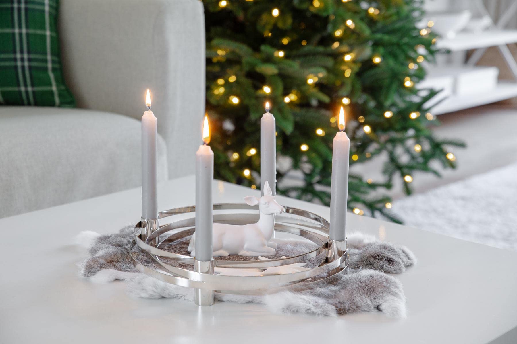 edzard-avia-adventskranz-edelstahl-silber-30-cm image 4