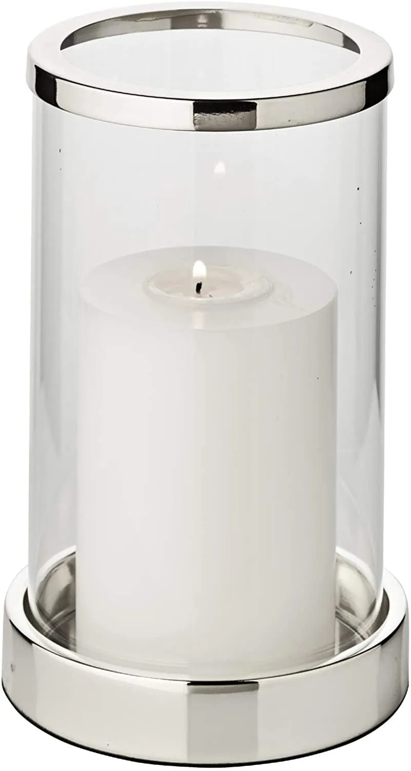 edzard-sanremo-windlicht-versilbert-h-20-cm image 1