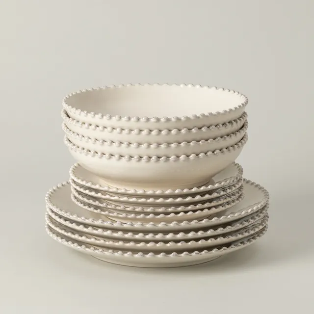 costa-nova-pearl-geschirrset-12-teilig-creme-pasta-teller image 1