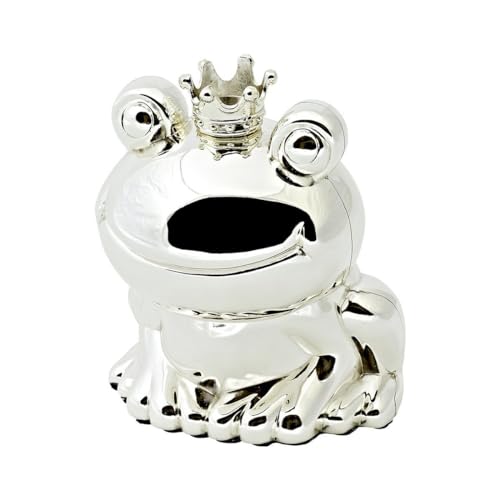edzard-bert-froschk-nig-spardose-9-cm-versilbert-taufgeschenk image 4